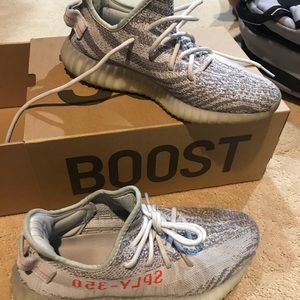 Blue tint Yeezy 350 size 8
